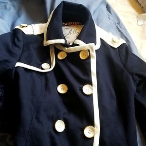 Milly of New York navy and white trench coat